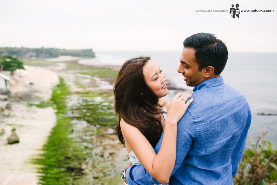 Lovely couple doing their engagement photography at Bali island