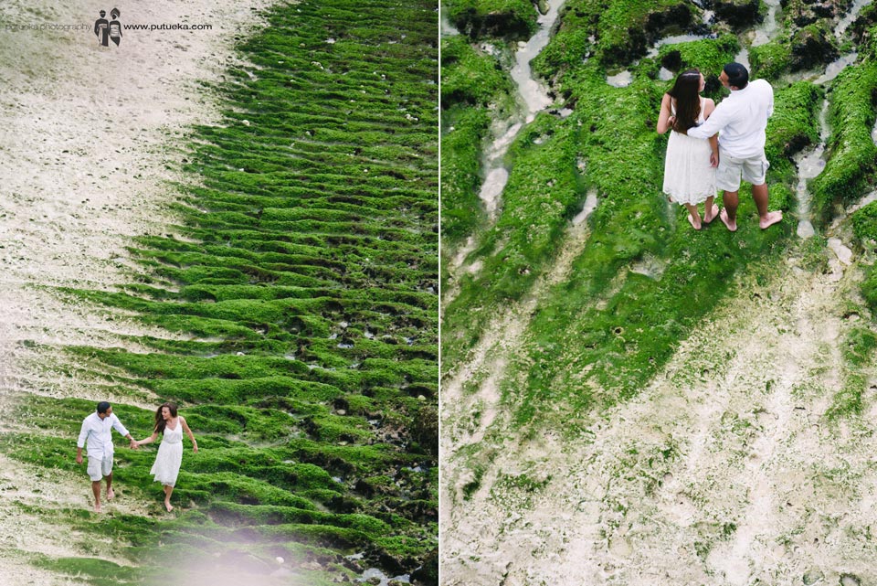 Walking down along the beach with you for our memorable pre wedding photography in Bali