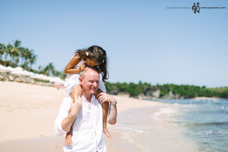 Lovely father and daughter on family session