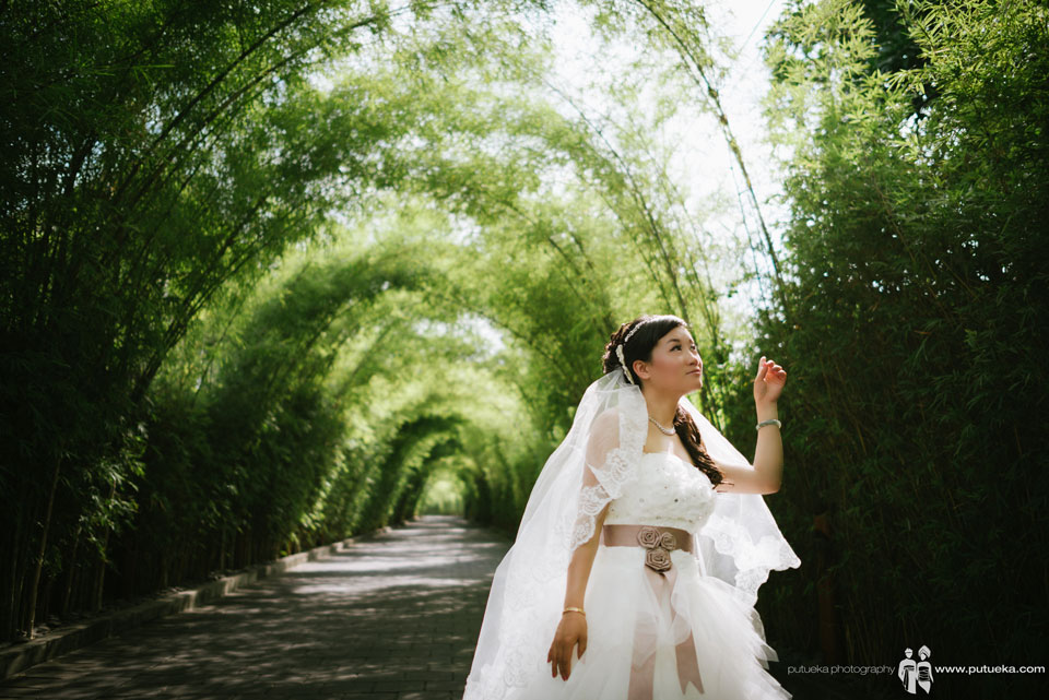 Gorgeous W hotel green bamboo for Ivy Bali pre wedding session
